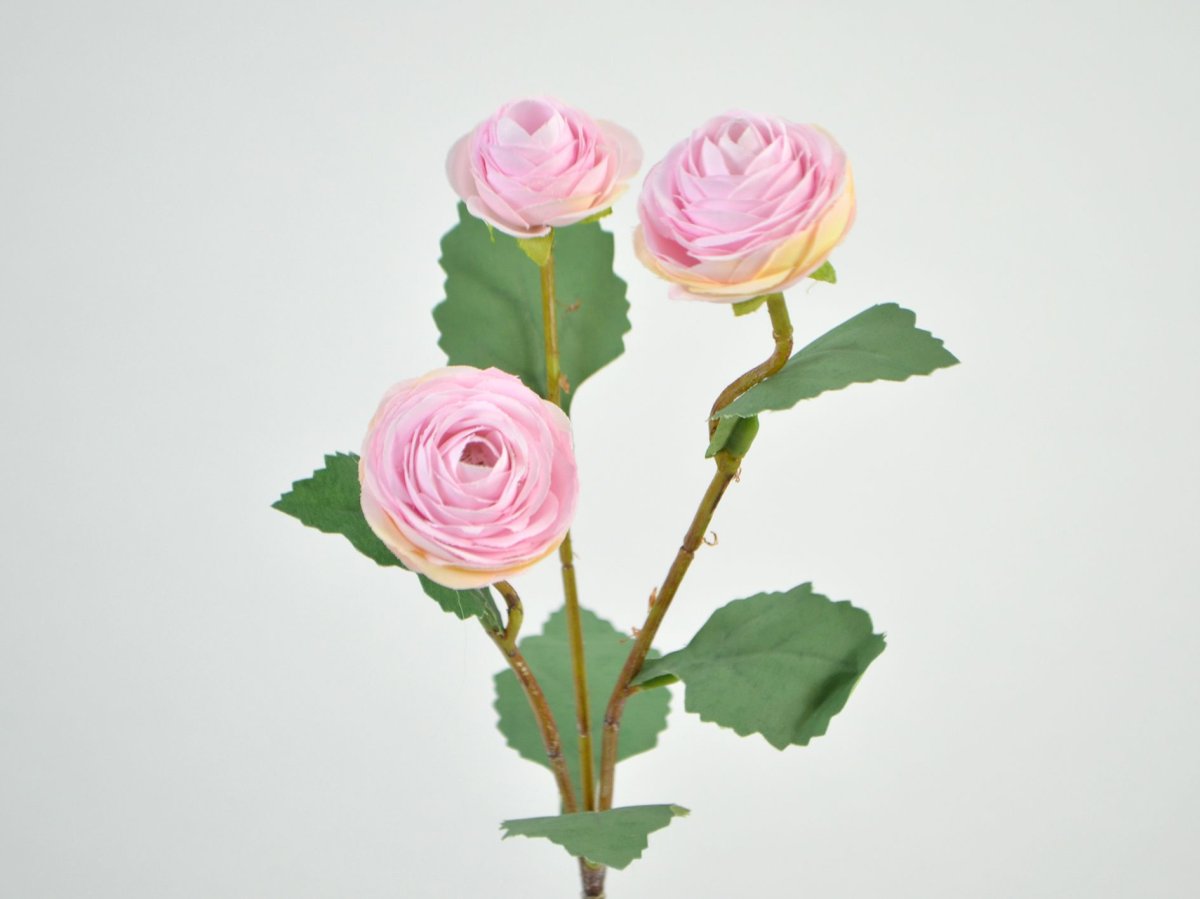 DEKO FLORALE Kunstig Ranunkel 41 Cm Rosa Kunstige Planter