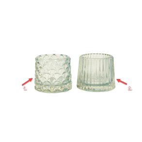 Speedtsberg, Fyrfadsstage, D8x7cm., aqua