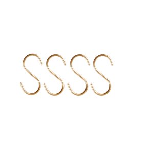 Speedtsberg, S-krog 9cm, 4stk polybag metal, mat guld