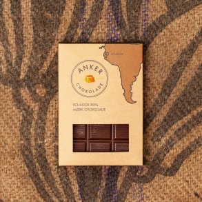 Anker Chokolade, M�rk chokoladeplade (80%), 100g.
