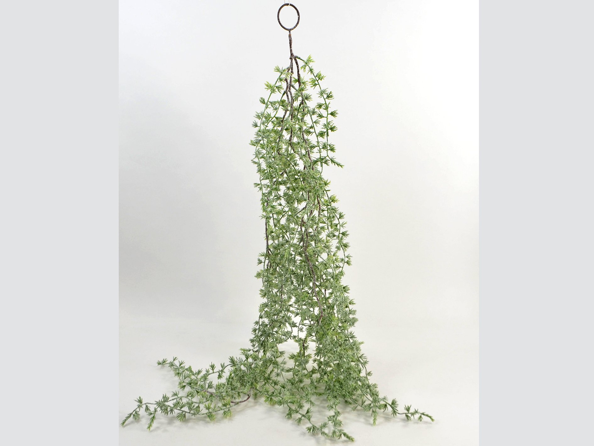 DEKO FLORALE, Kunstig lrkebjle, glitter, 125cm, grn snekldt