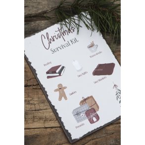 Ib Laursen, Metalskilt, Christmas Survival Kit