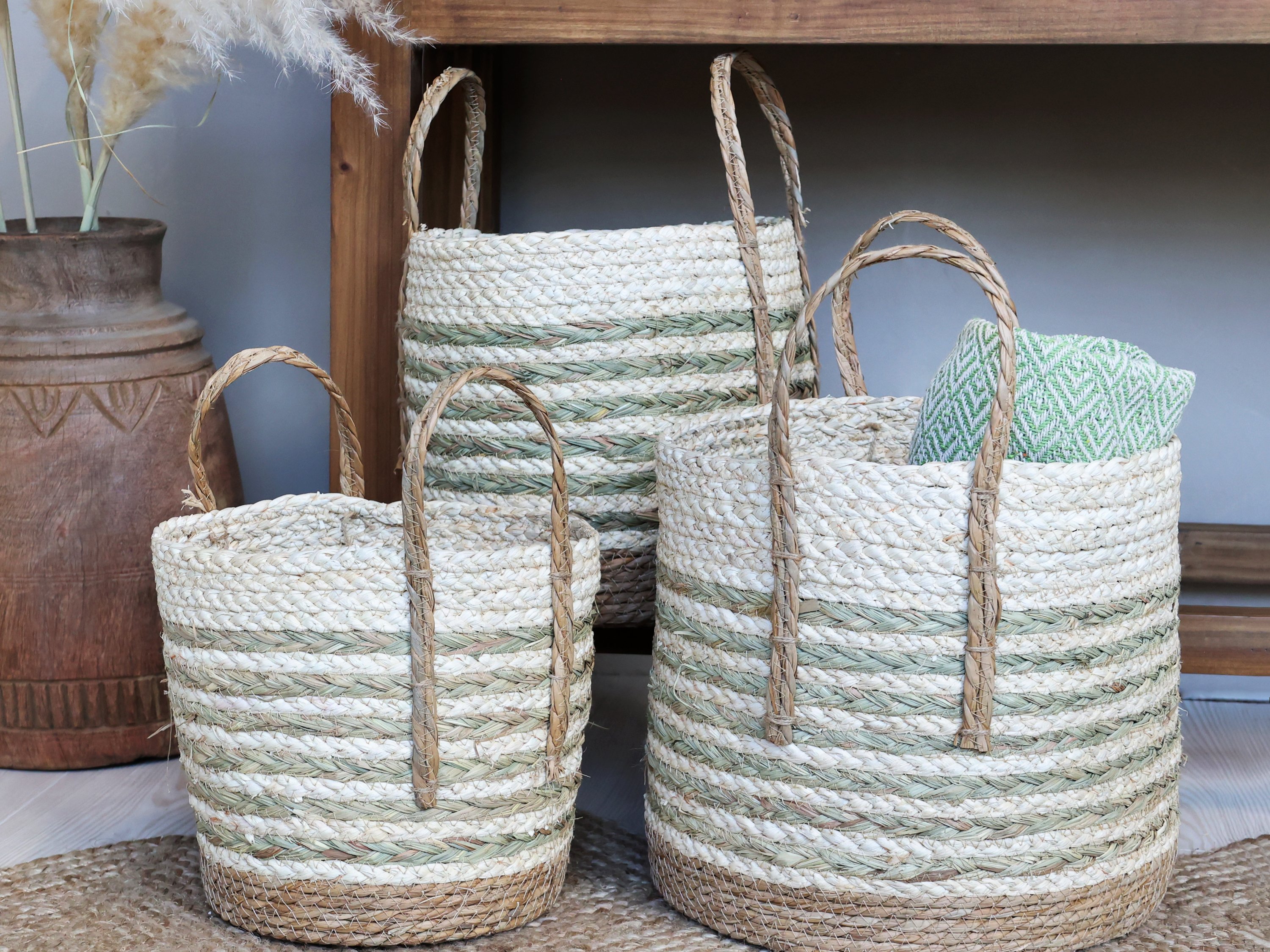 Chic Antique, Kurv i flet, t�rret gr�s