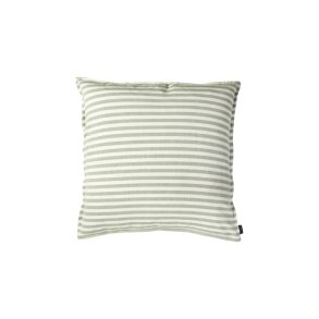 Speedtsberg, Pude med smalle striber, 60 x 60 cm., gr�n/hvid
