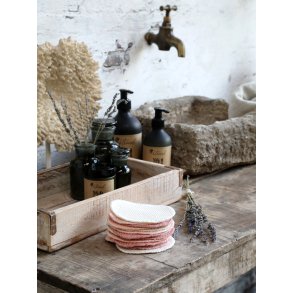 Chic Antique, ternel rondeller 9 stk., creme, rosa og lys rosa