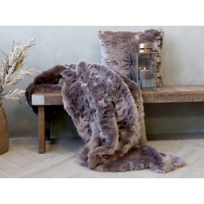 Chic Antique, Plaid i imiteret skind, chokolade