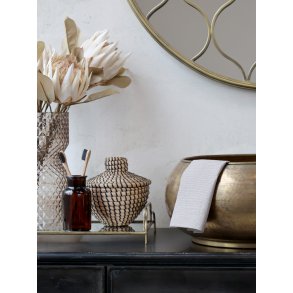 Chic Antique, ternel Hndklde mini med striber, fransk gr