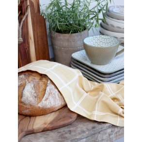 Chic Antique, ternel Viskestykke med tern, honning