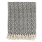 Chic Antique, Aix Plaid af overskudsgarn, sort