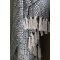 Chic Antique, Aix Plaid af overskudsgarn, sort