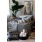 Chic Antique, Aix Plaid af overskudsgarn, mocca og sort