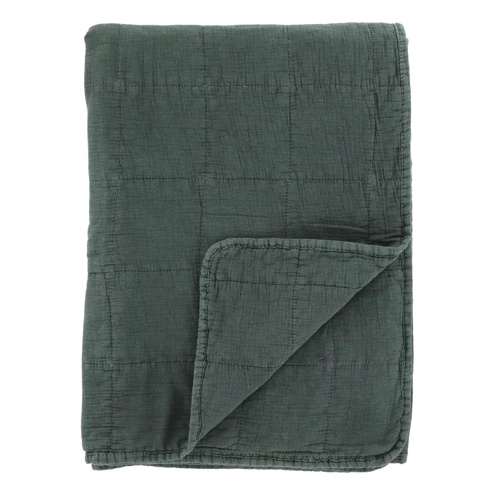 Chic Antique, Quilt, 180 x 130 cm., Forrest green