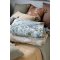 Chic Antique, Aix vintage quilt, 180 x 130 cm., blomstermnster, opal