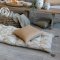 Chic Antique, Aix Madras med tropisk bladmnster, beige og hvid