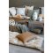 Chic Antique, Aix Madras med tropisk bladmnster, beige og hvid