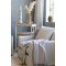 Chic Antique, Aix Plaid af overskudsgarn, fransk gr og sky blue