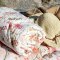 Chic Antique, Aix vintage quilt, 180 x 130 cm., blomster, creme
