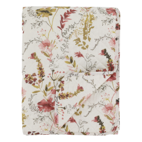 Chic Antique, Aix vintage quilt, 180 x 130 cm., blomster, creme