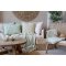 Chic Antique, Aix vintage quilt, 180 x 130 cm., blomstermnster, verte