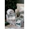 Chic Antique, Plaid af overskudsgarn med iskrystaller, oliven