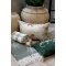 Chic Antique, Plaid af overskudsgarn med iskrystaller, oliven