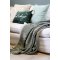 Chic Antique, Plaid af overskudsgarn med iskrystaller, oliven