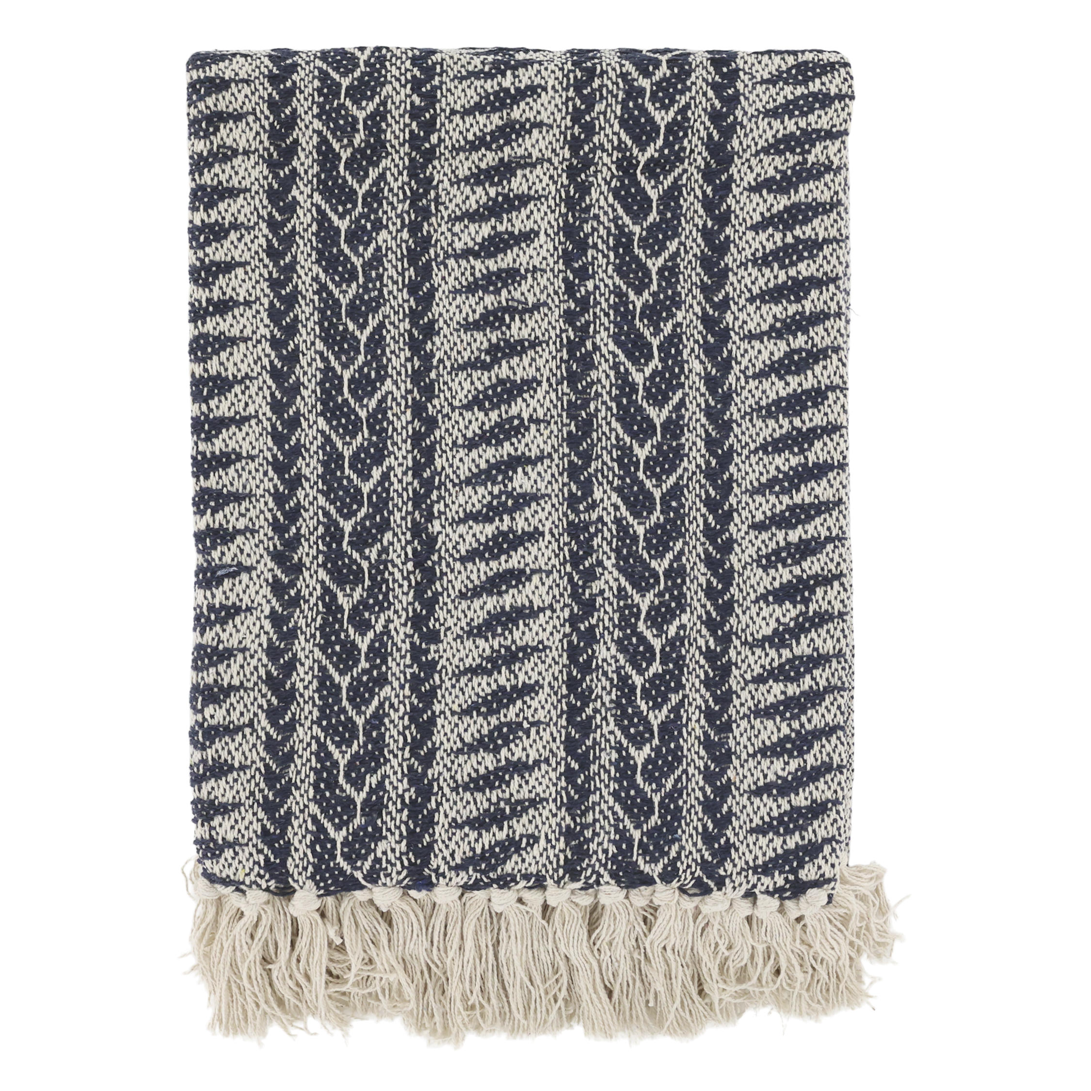 Chic Antique, Aix Plaid af overskudsgarn, midnight/creme