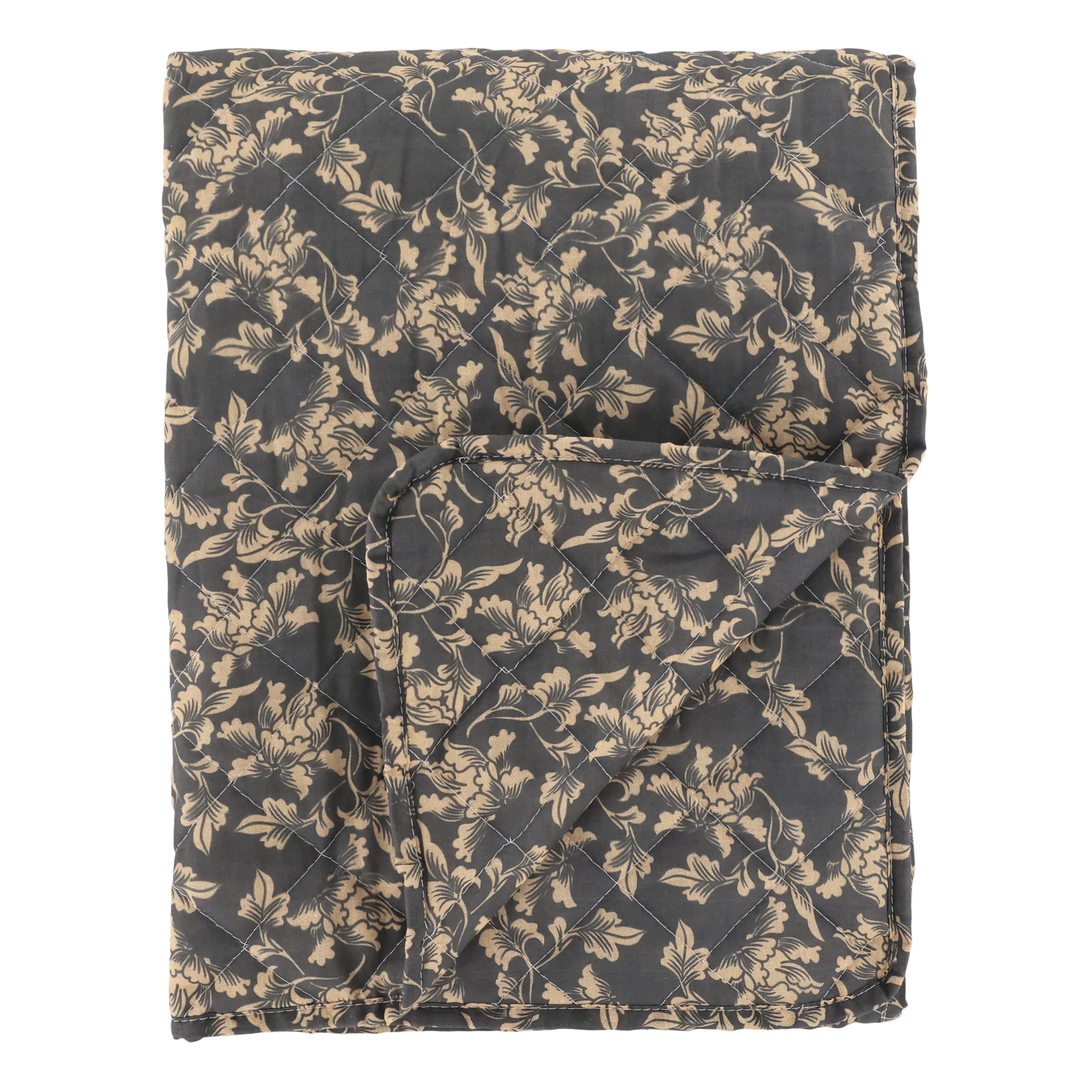 Chic Antique, Quilt, 180 x 130 cm., Blomster, Midnight og sand