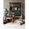Chic Antique, Aix Quilt, 180 x 130 cm., Blomster, oliven/midnight