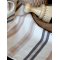 Chic Antique, Aix Viskestykke med striber, cognac/latte