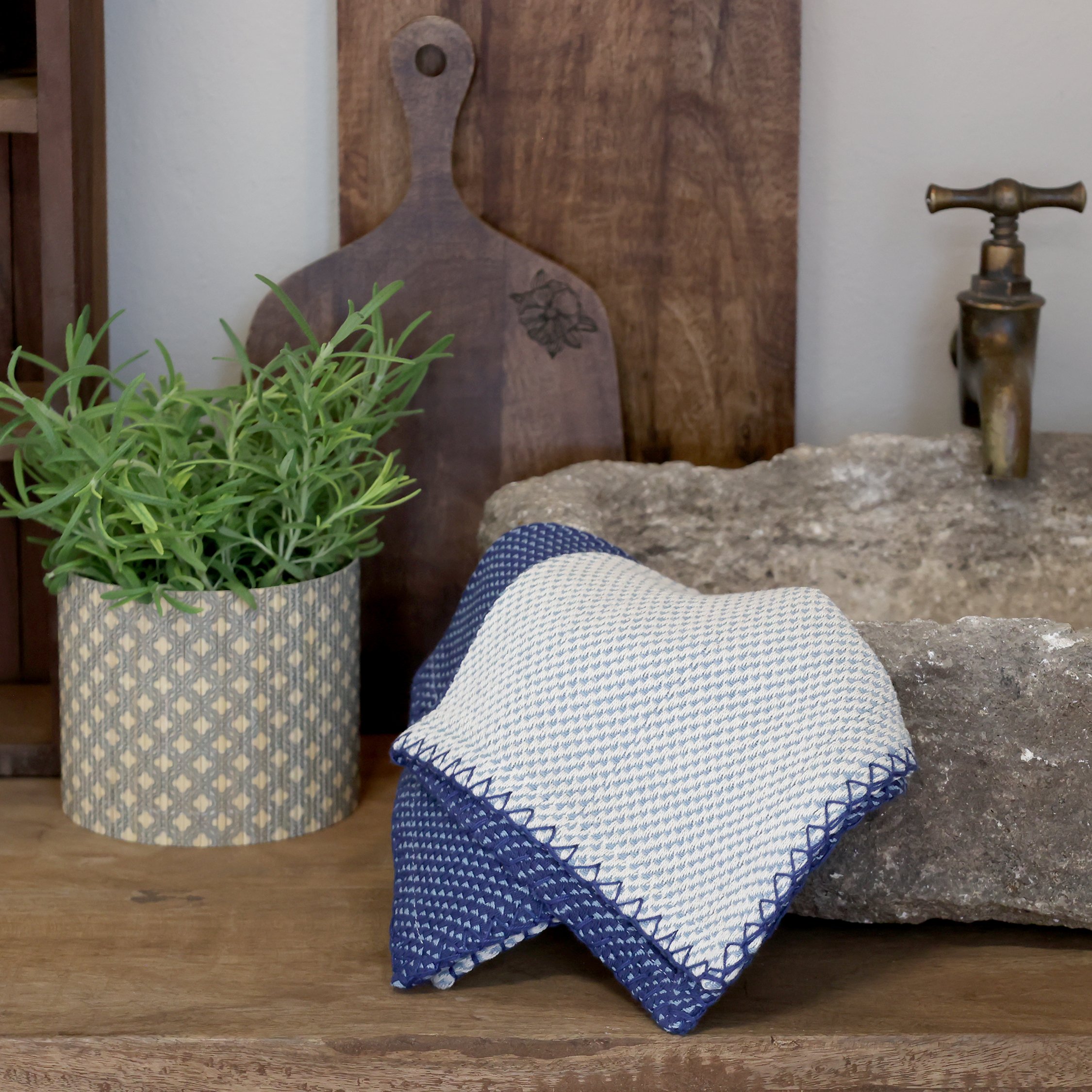 Chic Antique, Aix, Karklud, jacquardv�vet, ocean/creme