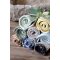 Chic Antique, Aix, Karklud, jacquardv�vet, verte/creme
