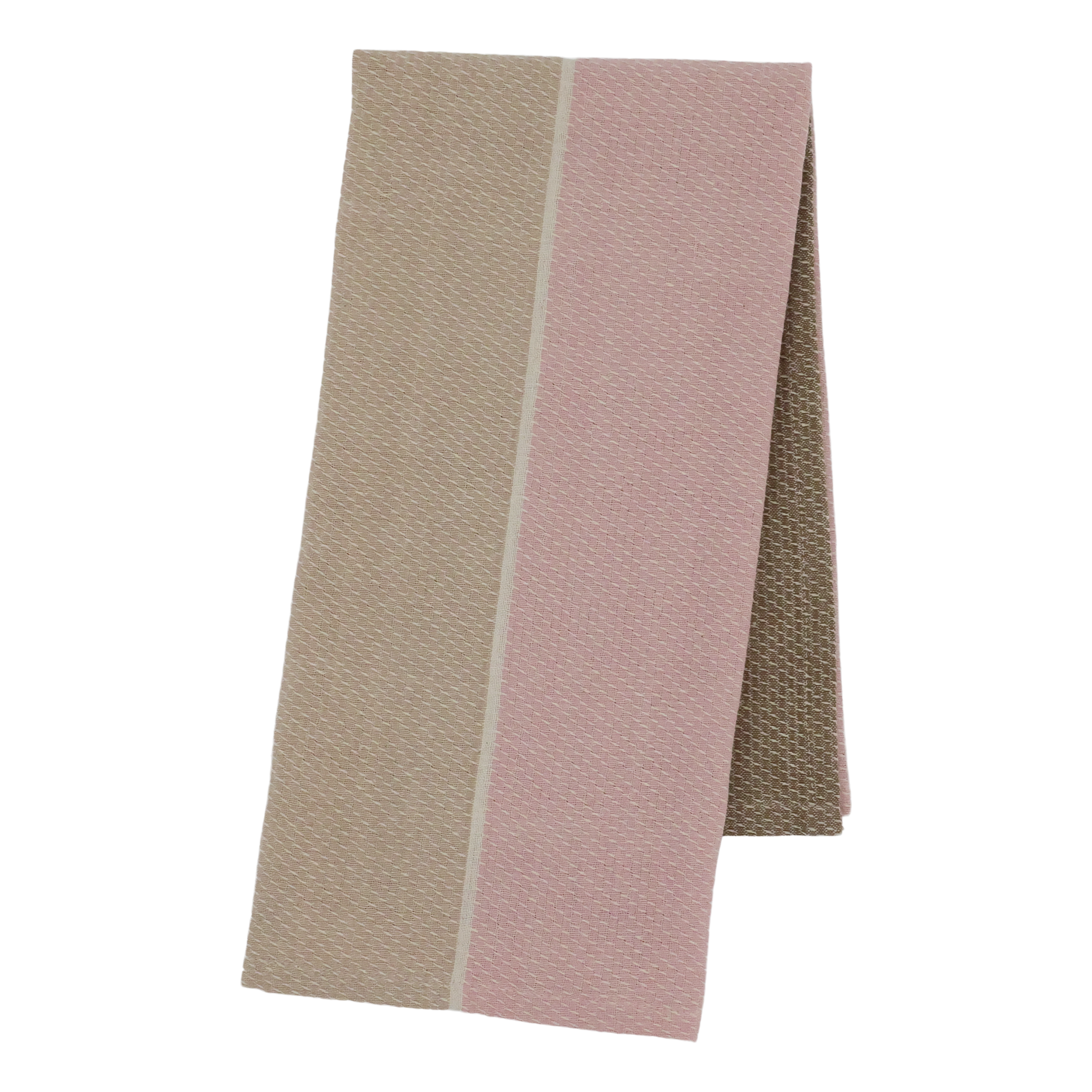 Chic Antique, Viskestykke, med striber, rosa/latte