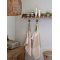 Chic Antique, Viskestykke, med striber, rosa/latte