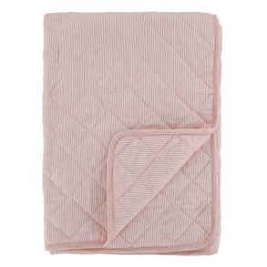 Chic Antique, Aix quilt, 180 x 130 cm., m�lkedrengestriber, Rosa/hvid