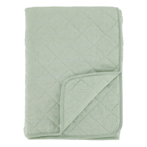 Chic Antique, Aix quilt, 180 x 130 cm., m�lkedrengestriber, Verte/hvid