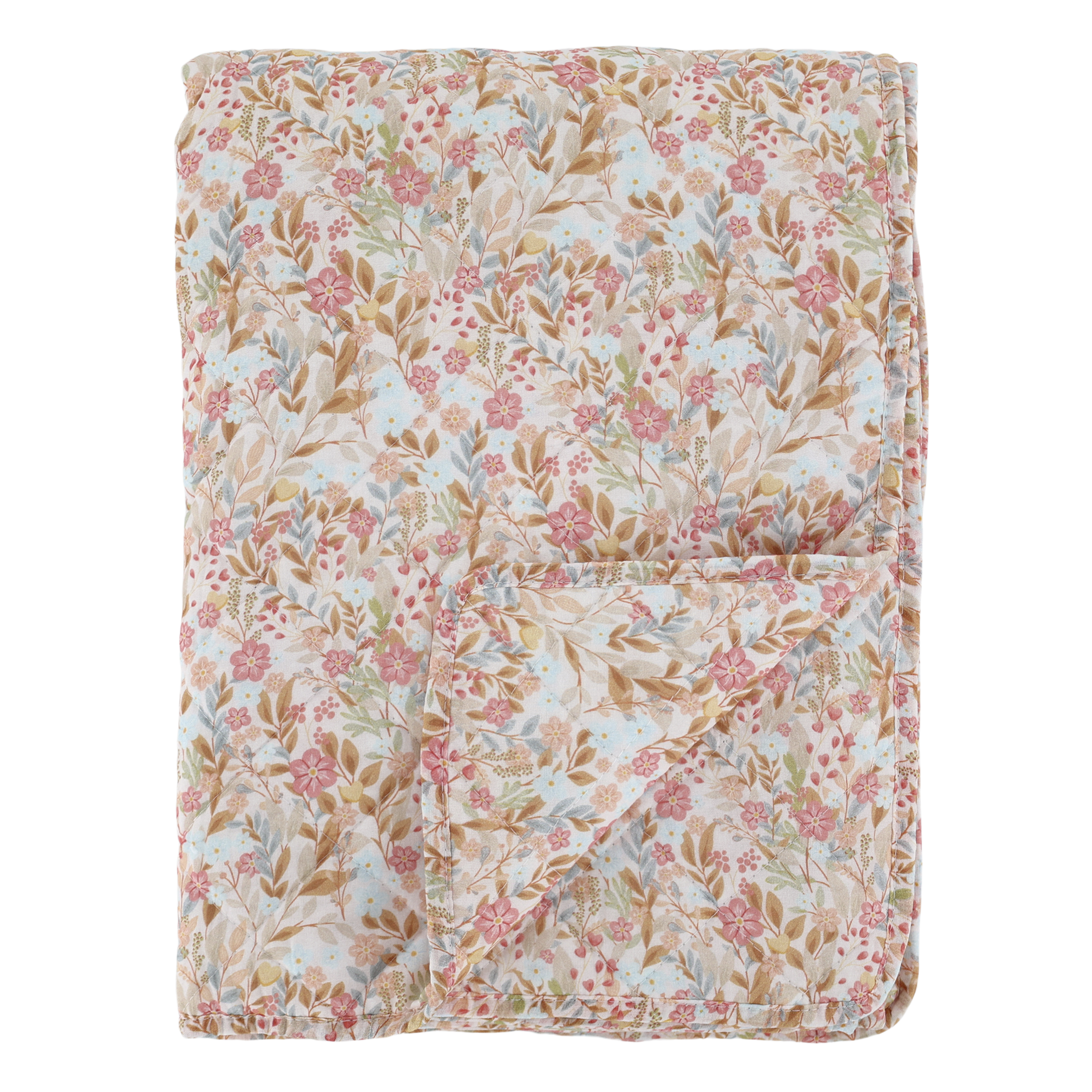 Chic Antique, Quilt, 180 x 130 cm., Blomster, Rosa/lysebl�