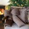 Chic Antique, Sl�jfe i velour med glimmer, mocca