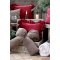 Chic Antique, Sl�jfe i velour med glimmer, mocca