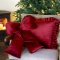 Chic Antique, Sl�jfe i velour med glimmer, cherry