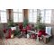 Chic Antique, Sl�jfe i velour med glimmer, cherry