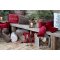 Chic Antique, Sl�jfe i velour med glimmer, cherry