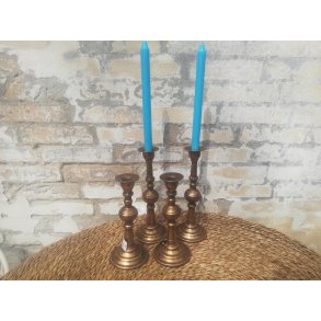 DEKO FLORALE, Lysestage, 10 cm, messing farve