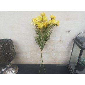 DEKO FLORALE, Cosmea, 48 cm, gul