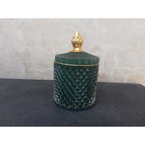 Clayre & Eef, Krukke med guldkant, grn