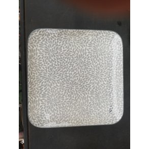 Chic Antique, Ars tallerken med mnster (kvadrat), fransk gr