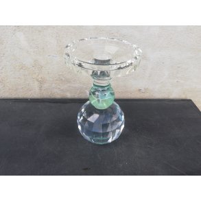 Speedtsberg, Noa, Lysestage (krystal), D7x17 cm., klar/aqua