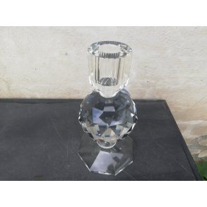 Speedtsberg, Noa, Lysestage (krystal), D9x20 cm., Klar/bl/klar