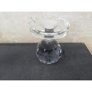 Speedtsberg, Noa, Fyrfadsstage (krystal), D10x13 cm., klar/bl