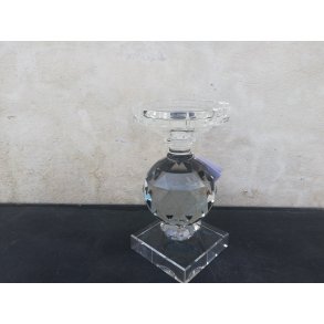 Speedtsberg, Noa, Lysestage (krystal), 9x9x17 cm., klar/bl/klar